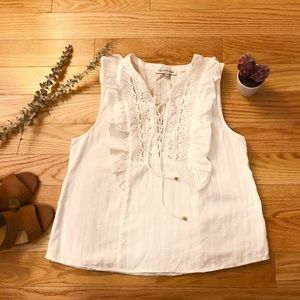 Ruffled Sleeveless Blouse
